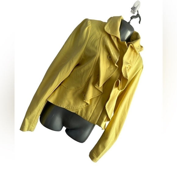 Filtre Nordstrom Ruffle Zip Up Peplum Jacket • Size: Small • Used - Picture 3 of 6